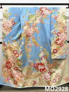 振袖 刺繍 金彩 紋意匠 身丈177cm 撥水加工済 トールサイズ MO3295 