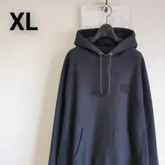 古着　チャンピオン　リバースウィーブ　パーカー　ブラック　XL スウェット