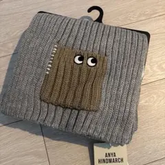 新品　UNIQLO ANYA HINDMARCH グレー マフラー 72×25