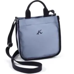Kitamuraキタムラ 綿キャンバス2wayショルダーバッグ WEB限定ブルーのサムネイル