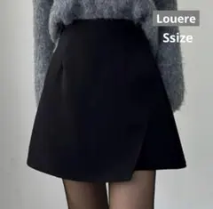 Louere 黒 ラップスカート Sサイズ インナーパンツ付き