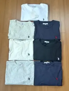 セット売りU.S.POLO ASSN. ポロ トップス半袖 ロングTシャツ 長袖