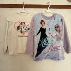ディズニー ミニーマウス アナとエルサ トレーナー 120cm 2枚セット