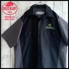 レッドキャップ ワークシャツ XL 半袖シャツ ヴィンテージ 企業ロゴのサムネイル