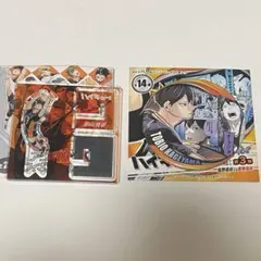 ハイキュー　影山飛雄　アクリルxフィギュア コレクション缶バッジ　ジャンショ