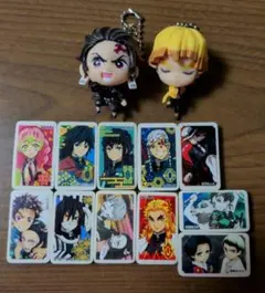 鬼滅の刃 キーホルダーセット 炭治郎 善逸 消しゴムぷっちょ11個セット