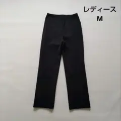 美品　パンツ　黒　ストレッチ　М　レディース　日本製　脚長　キレイめ
