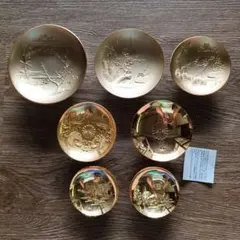七福神 盃 8客セット 金杯 縁起物 - メルカリ
