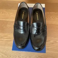 MOONSTAR ブラックレザー ローファー