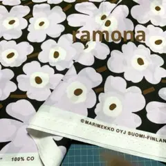 ⭐️キープ マリメッコ 生地 ミニウニッコ ダークグリーンピンク2019春カラー