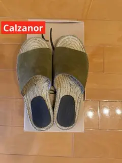 Calzanor カルザノール　サンダル オリーブ 37 スペイン製のサムネイル