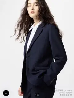 【値下げ中‼️ユニクロXLネイビー】感動ジャケット