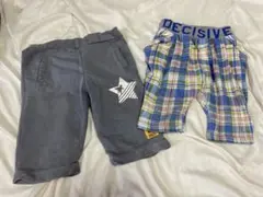 DECISIVE チェック柄 ハーフパンツ