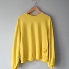 ドゥロワー　刺繍イエロートレーナー