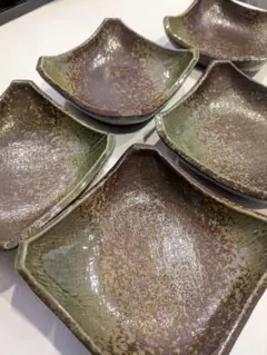 瀬戸焼　藤丸　陶器 小皿 5枚セット 和風