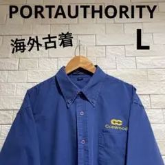 海外古着　PORTAUTHORITY ポートオソリティ長袖ワークシャツ　サイズL