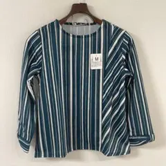 【新品未使用】レディース 七分袖 トップス グリーン Mサイズ