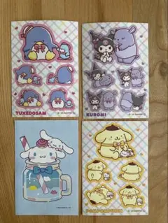 サンリオシール ポムポムプリン シナモロール クロミちゃん タキシードサム