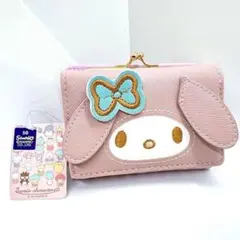 【新品未使用】タグ付き　サンリオ　マイメロディー　三つ折り財布　がまぐちのサムネイル