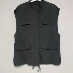 w closet ハイネックミリタリーベスト