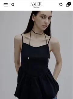 MEDI RIB BALLOON HEM CAMI TOPのサムネイル