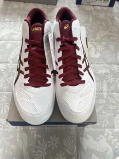 asics バスケットボールシューズ GELHOOP V9ホワイト/バーガンディ