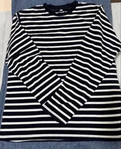 定番★ボーダー 長袖 Tシャツ クルーネック M