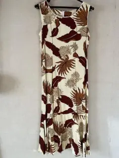 フラダンス用ドレス 花柄 ノースリーブ