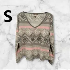 Victoria's Secret 幾何学模様 長袖トップス S/P/CH