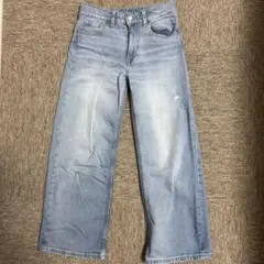 H&M ライトブルー ワイドパンツ　140センチ