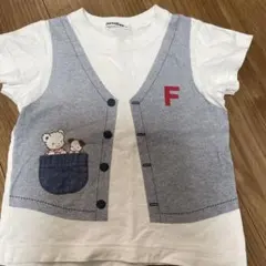 familiar ポケット付きTシャツ 100