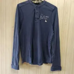 MUSCLE ABERCROMBIE & FITCH ネイビー 長袖カットソー