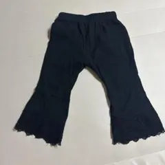 tete a tete 90 cm フレアパンツ　黒 レース