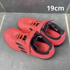 adidas トレーニングシューズ ピンク サッカー ベルクロ付き 19cm