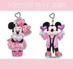 ミニー　ミッキーマウス　ぬいぐるみキーホルダー・キーチェーン