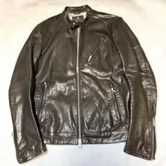 【BEAUTY&YOUTH】 レザージャケット ライダース ブラック M
