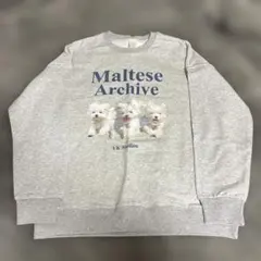 マルチーズ スウェット M/170 グレー トレーナー