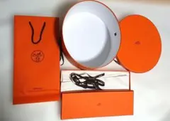 HERMES ギフトボックス 帽子&ネクタイ空き箱セット オレンジ
