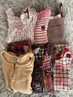 80cmベビー服 女の子冬用まとめ売り(ミキハウス等)