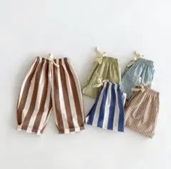 【 新品未使用未開封 】海外子供服 ブラウン ワイドパンツ 2-3y