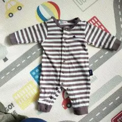 POLO Baby ストライプロンパース