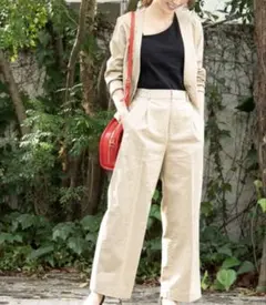 【Vis】ベージュ セットアップ