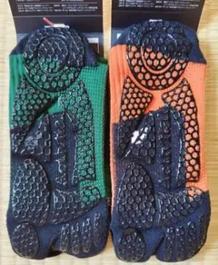 Actival PRO フットサポーター L-LL 緑/橙 2色組