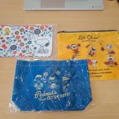 スヌーピー　ポーチとランチバッグ