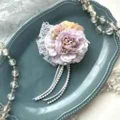 子供コサージュ　卒園　入園　ハンドメイドコサージュ　リボンコサージュ