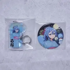 からぴち カラフルピーチ るな 缶バッジ アクキー 真夏の桃まつり