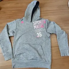 DESCENTE パーカー グレー SPORTS MAGIC