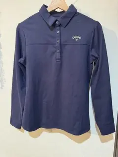 Callaway 長袖ポロシャツ L ネイビー