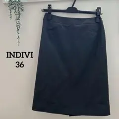 INDIVI 36 スーツ タイトスカート ハイウエスト　スカート インディヴィ