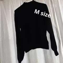 G U 黒 バルーン 長袖ニット【M】